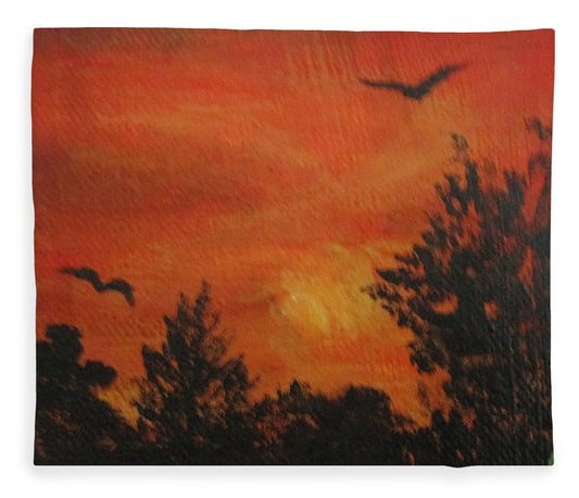 Sunset Red - Blanket