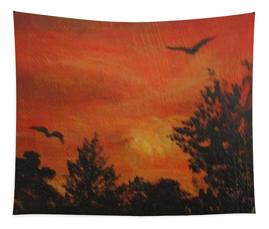 Sunset Red - Tapestry