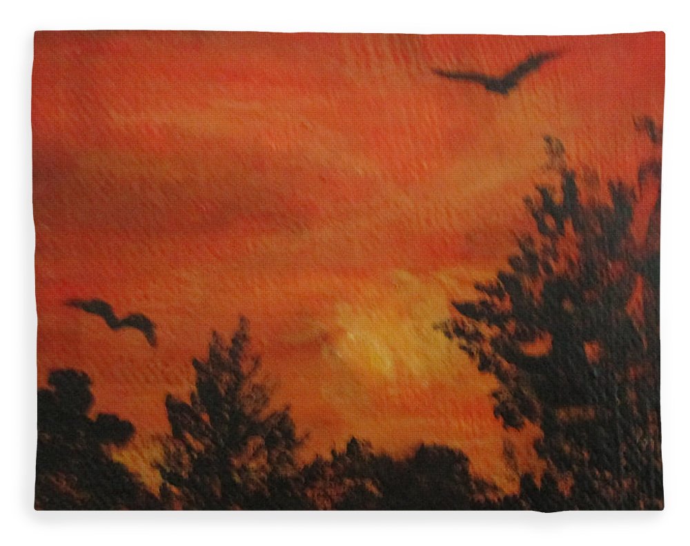 Sunset Red - Blanket