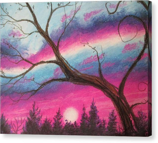 Sunsetting Tree - Canvas Print