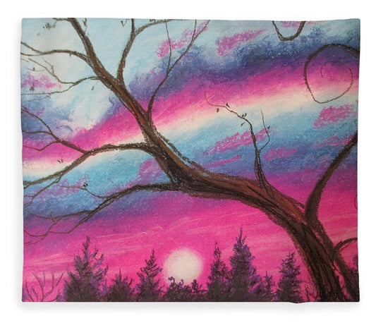Sunsetting Tree - Blanket
