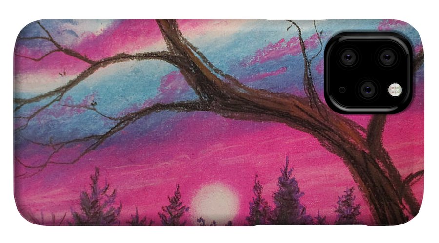 Sunsetting Tree - Phone Case