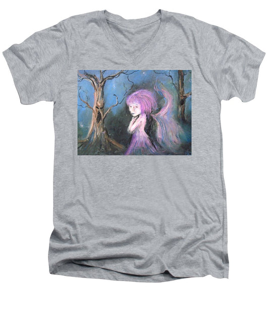 Tree Blue's in Fairy Hues  - Men's V-Neck T-Shirt