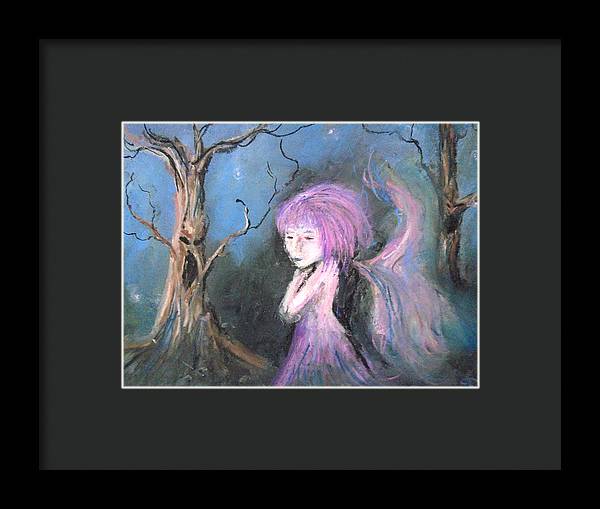 Tree Blue's in Fairy Hues  - Framed Print
