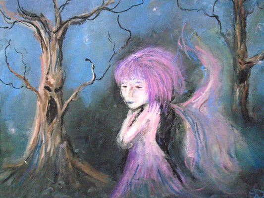 Tree Blue's in Fairy Hues  - Art Print