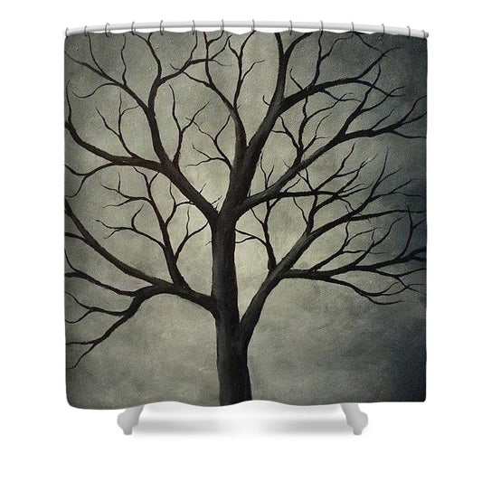 Tree of Grey - Shower Curtain