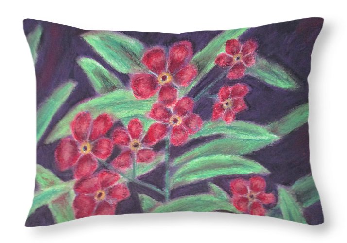 Visions of Forget Me Nots ~ Throw Pillow