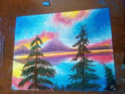 " Sunset and Pine "