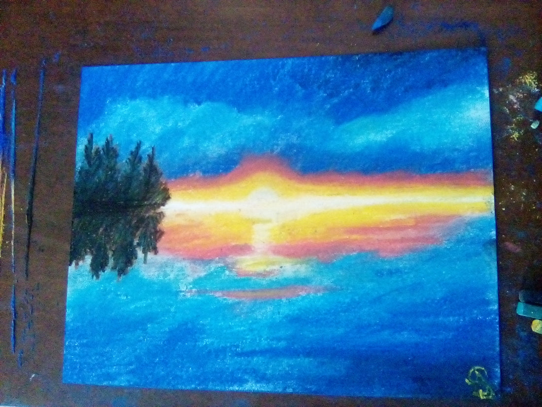 " Sunset in Blue "