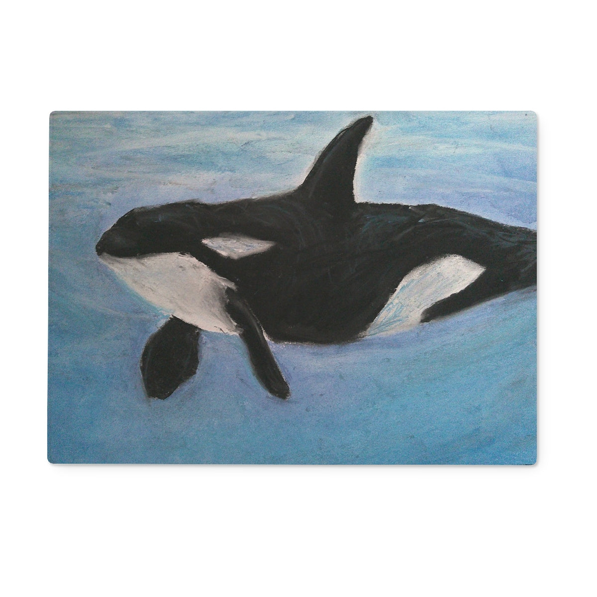 Orca Calls ~ Glass Chopping Board