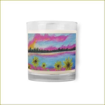 A Flower Fantasy ~ Glass Jar Soy Wax Candle