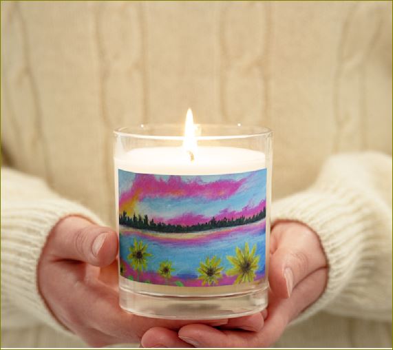 A Flower Fantasy ~ Glass Jar Soy Wax Candle