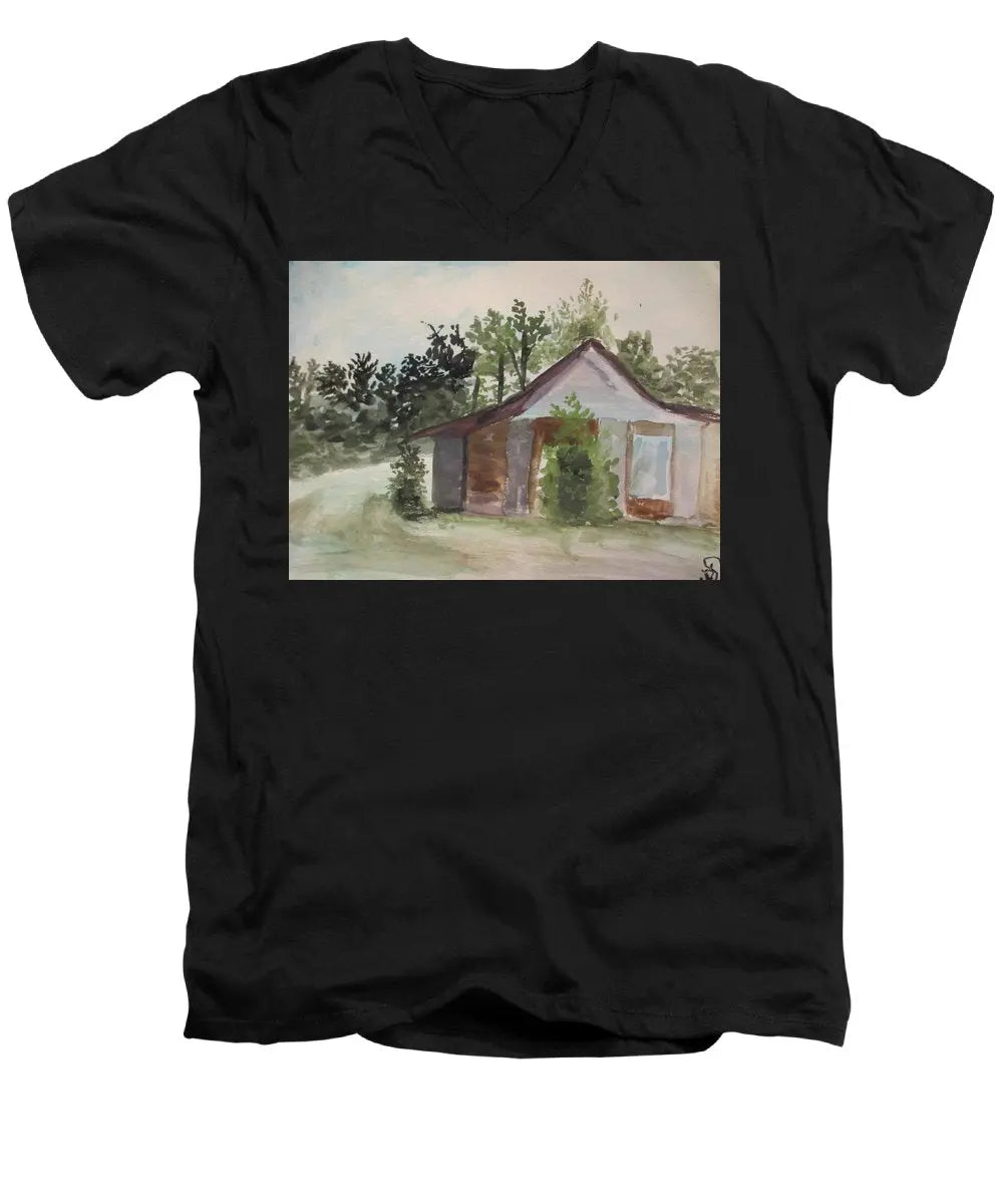4 Seasons Cottage - Men's V-Neck T-Shirt - Image #2