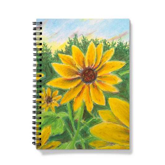 Sunflower on Rainbows ~  Notebook