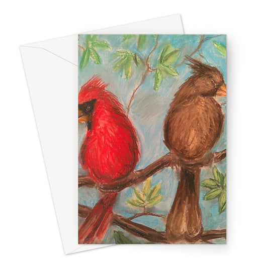 Cardinal Couple Greeting Card