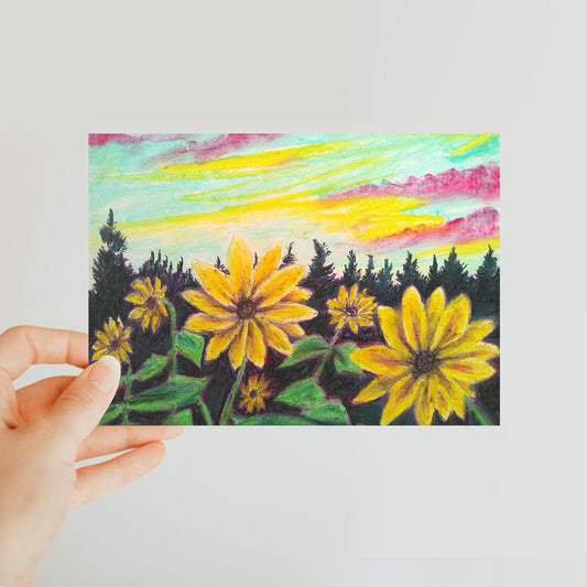 Sunflower Souls ~ Classic Postcard