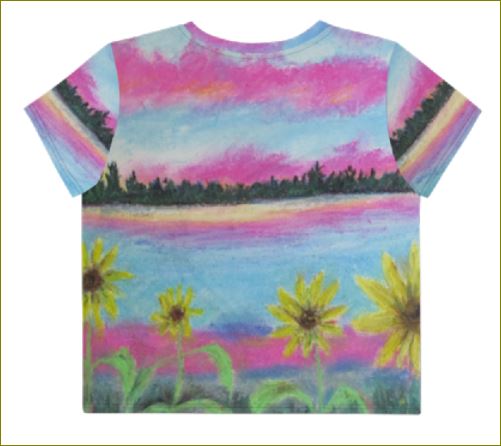 A Flower Fantasy ~ All-Over Print Crop Tee