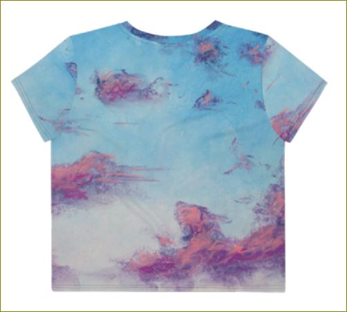 Cloud 8 ~ All-Over Print Crop Tee