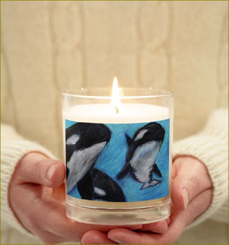 Orca Tides ~ Glass Jar Soy Wax Candle