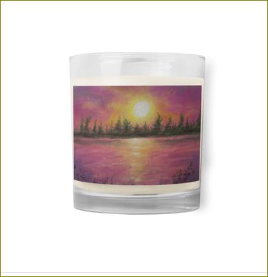 A Kiss ~ Glass Jar Soy Wax Candle