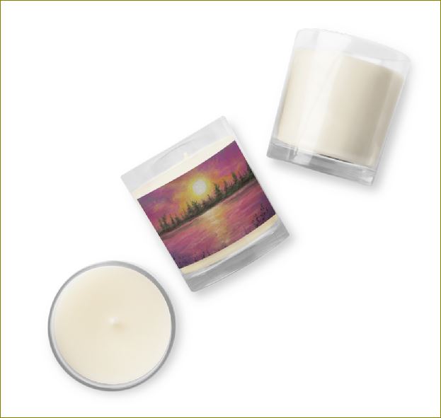 A Kiss ~ Glass Jar Soy Wax Candle