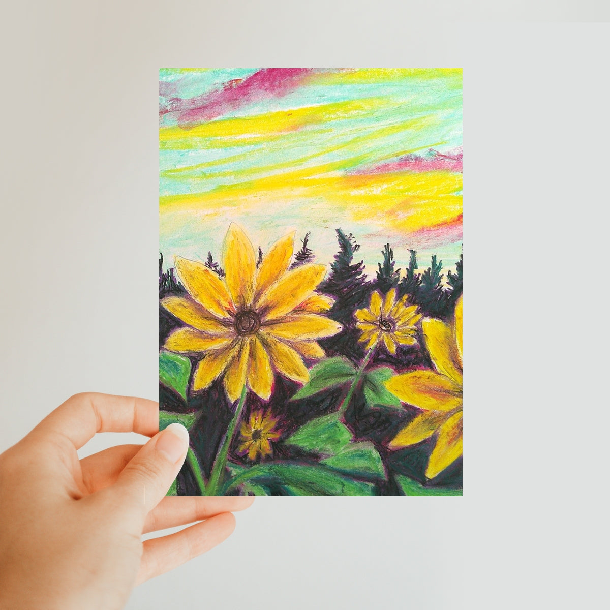 Sunflower Souls ~ Classic Postcard