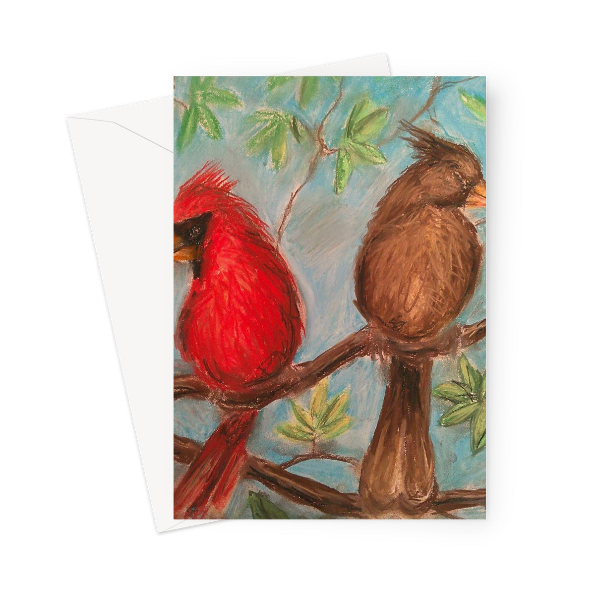 Cardinal Couple Greeting Card