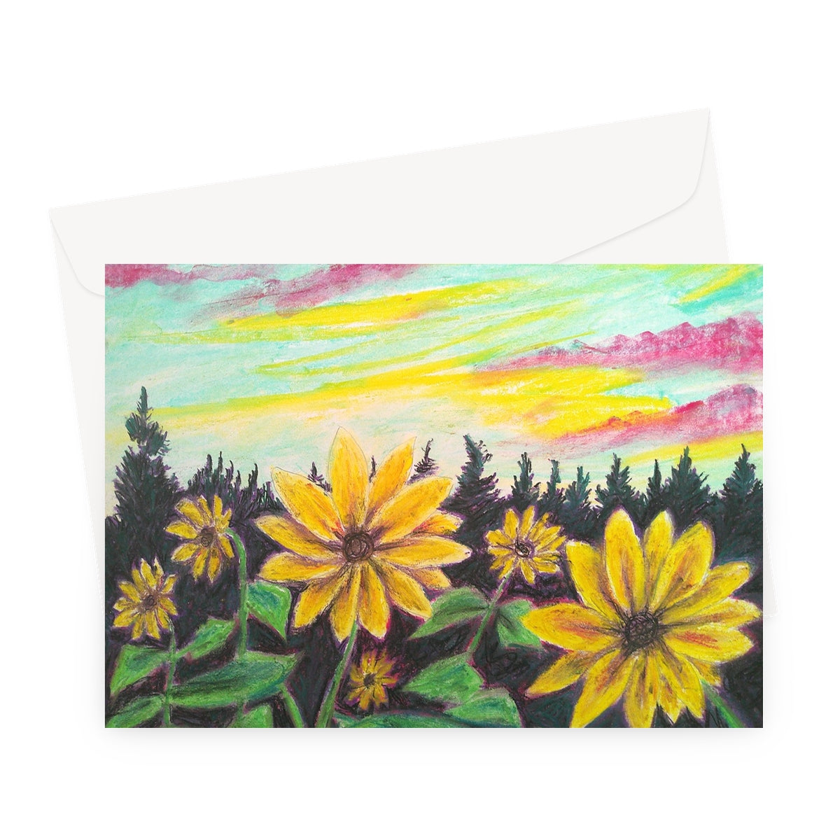 Sunflower Souls ~ Greeting Card