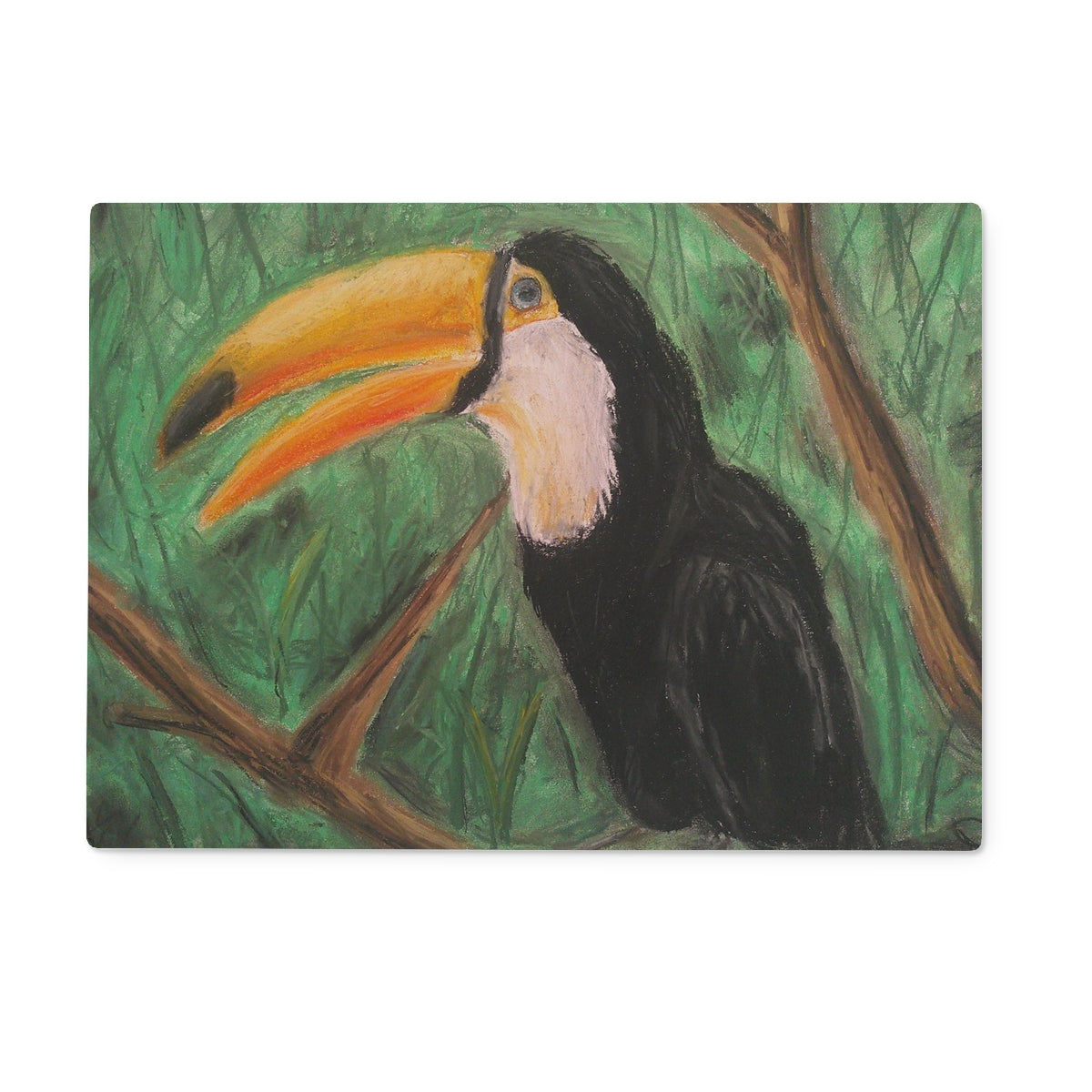 Toucan ~  Glass Chopping Board