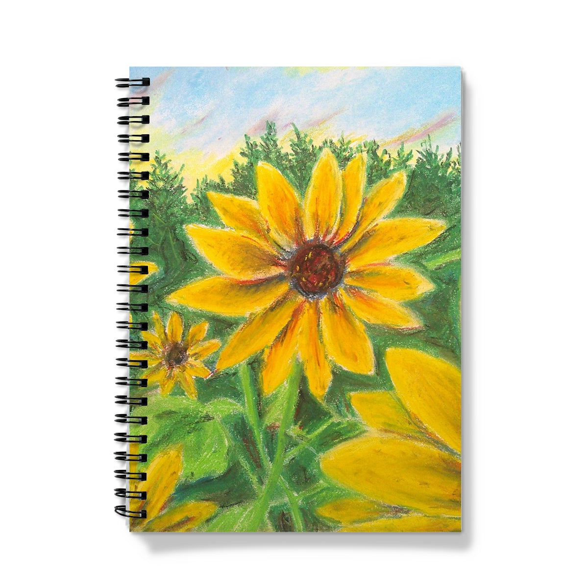 Sunflower on Rainbows ~  Notebook