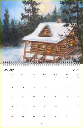 Artwork of Artist Jen Shearer ~ Wall calendars (US & CA) ~ 2025