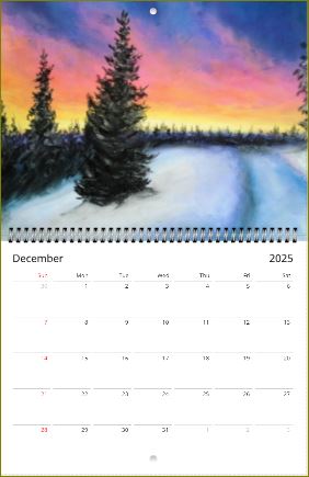 Artwork of Artist Jen Shearer ~ Wall calendars (US & CA) ~ 2025