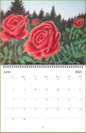 Artwork of Artist Jen Shearer ~ Wall calendars (US & CA) ~ 2025