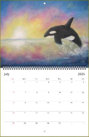 Artwork of Artist Jen Shearer ~ Wall calendars (US & CA) ~ 2025