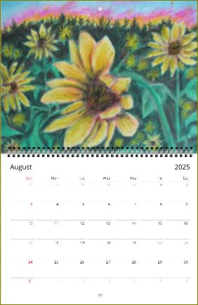 Artwork of Artist Jen Shearer ~ Wall calendars (US & CA) ~ 2025