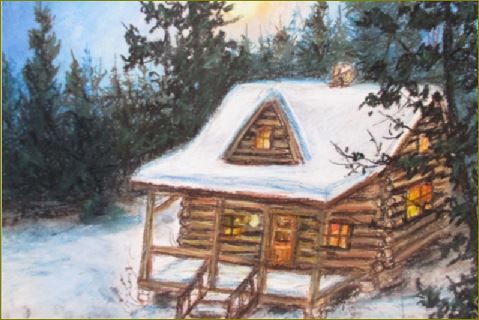 Cozy Cabin ~ Poster