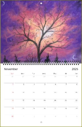 Dreamy Paintings ~ Wall calendars (US & CA) ~ 2025