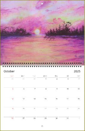 Dreamy Paintings ~ Wall calendars (US & CA) ~ 2025