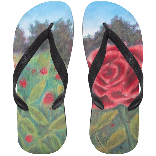 Field of Roses ~ Flip Flops