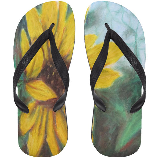 Sunflower View ~ Flip Flops