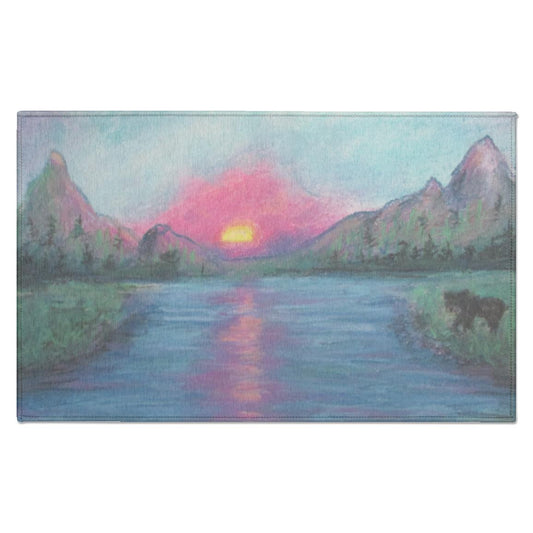 Poet and her Soul Speaking Paintings ~ prints, originals and more  Where the grass is greener View is cleaner Only because we earned it  Original Artwork and Poetry of Artist Jen Shearer  This is a original soft pastel painting printed on product.