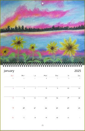 Hours of Flowers ~ Wall calendars (US & CA) ~ 2025