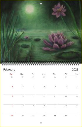 Hours of Flowers ~ Wall calendars (US & CA) ~ 2025