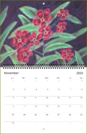 Hours of Flowers ~ Wall calendars (US & CA) ~ 2025