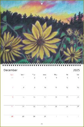 Hours of Flowers ~ Wall calendars (US & CA) ~ 2025