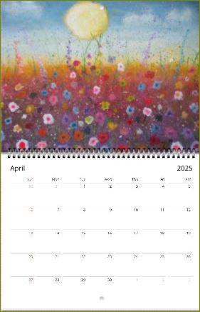 Hours of Flowers ~ Wall calendars (US & CA) ~ 2025