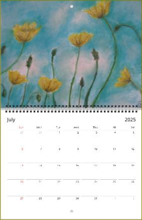 Hours of Flowers ~ Wall calendars (US & CA) ~ 2025