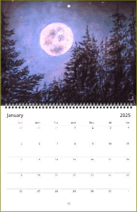 Moon Ridings ~ Wall calendars (US & CA) ~ 2025