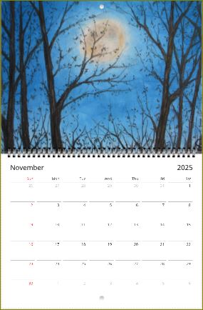 Moon Ridings ~ Wall calendars (US & CA) ~ 2025