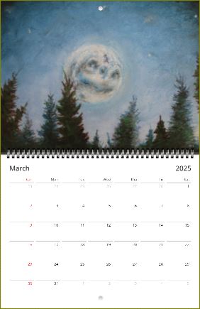 Moon Ridings ~ Wall calendars (US & CA) ~ 2025